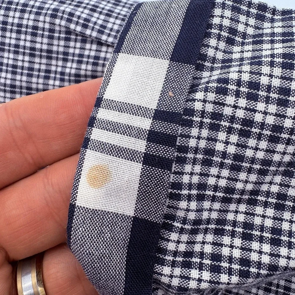 Boys Basics Coverall Boys 3-6 Months Blue Plaid Collared Button‎ Woven One Piece